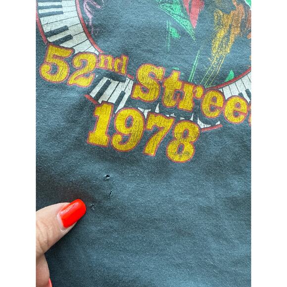 Daydreamer Billy Joel 1978 Reverse Tour Tee Vintage Black Size Small - Picture 8 of 8